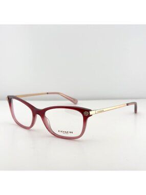 Coach HC 6142 5551 Eyeglasses Frames Burgundy Glitter Gradient 51-17-140